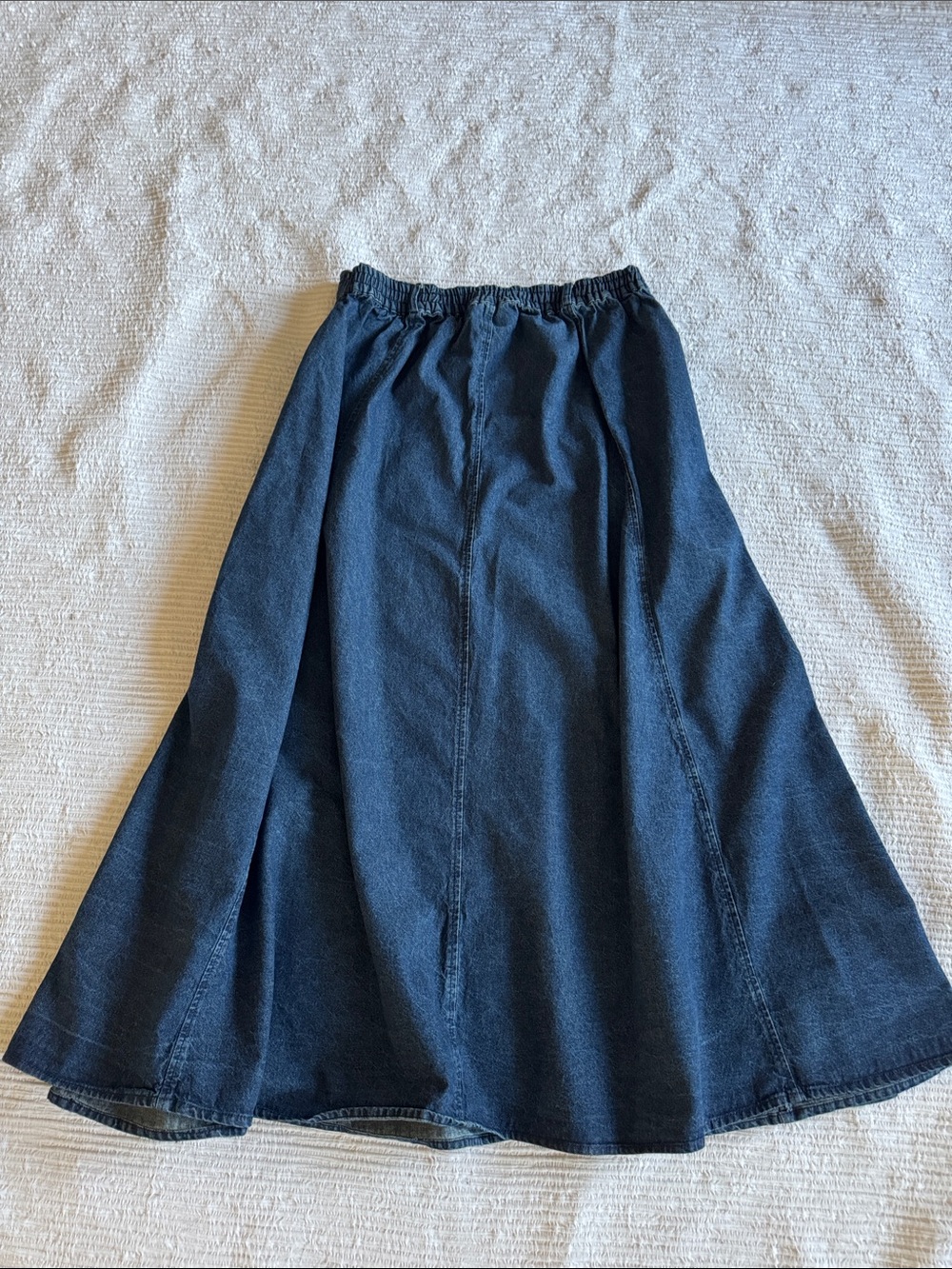 Women’s Vintage Western Denim Yolk Maxi Skirt sz XXL 2XL